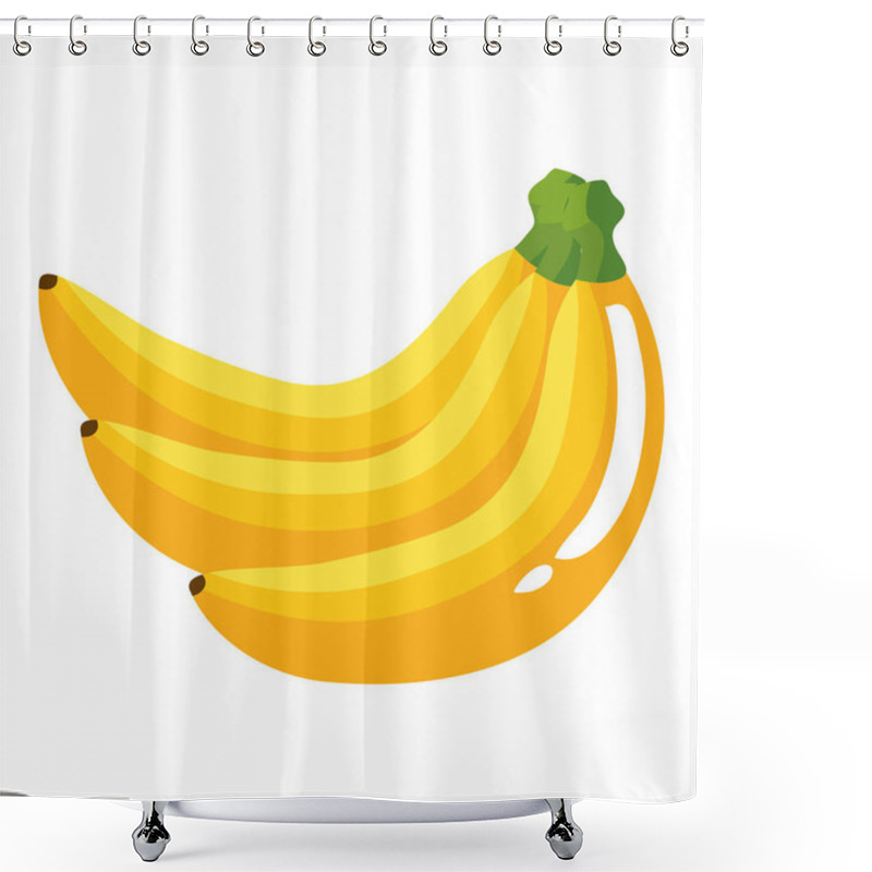 Personality  Banana Fruit Icon Vector Design Shower Curtains