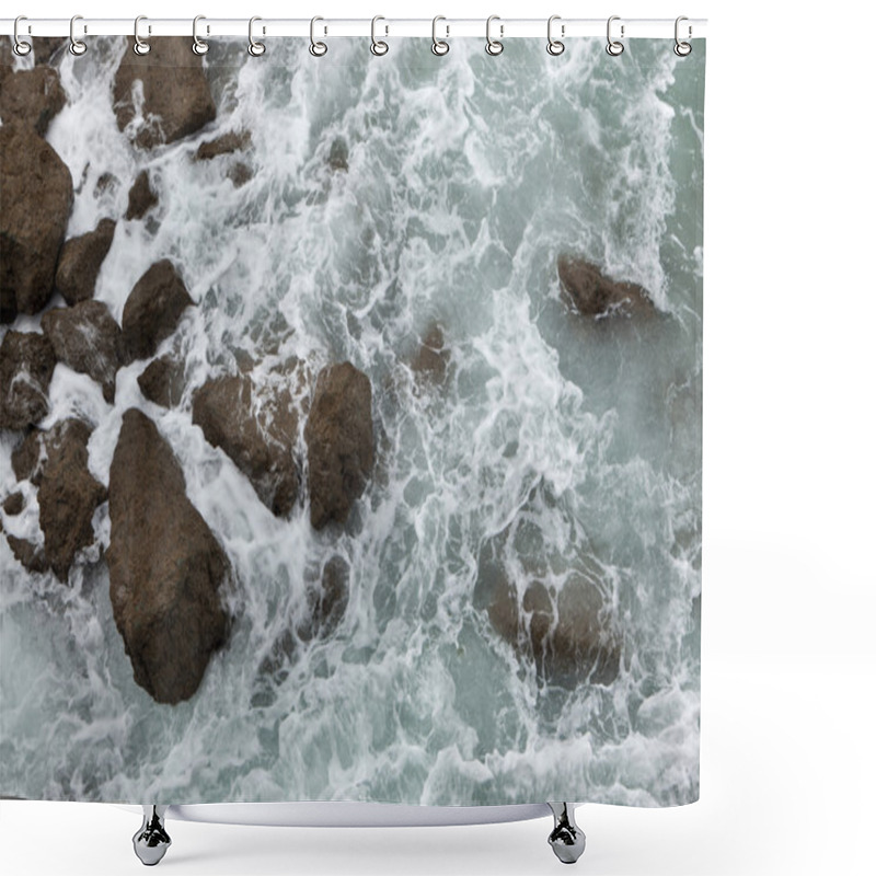 Personality  Breaking Waves In Biarritz Shower Curtains