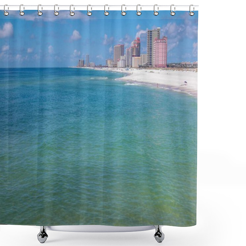 Personality  Summertime At Gulf Shores. A Beach On The Alabama Gulf Coast  Shower Curtains