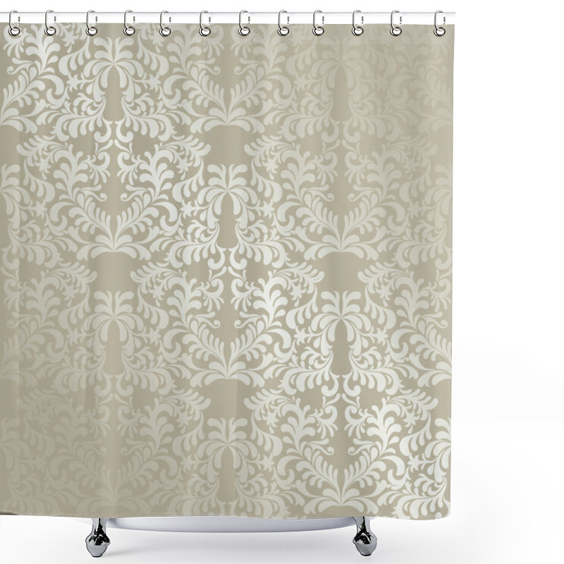 Personality  Damask Metallic Seamless Texture Shower Curtains