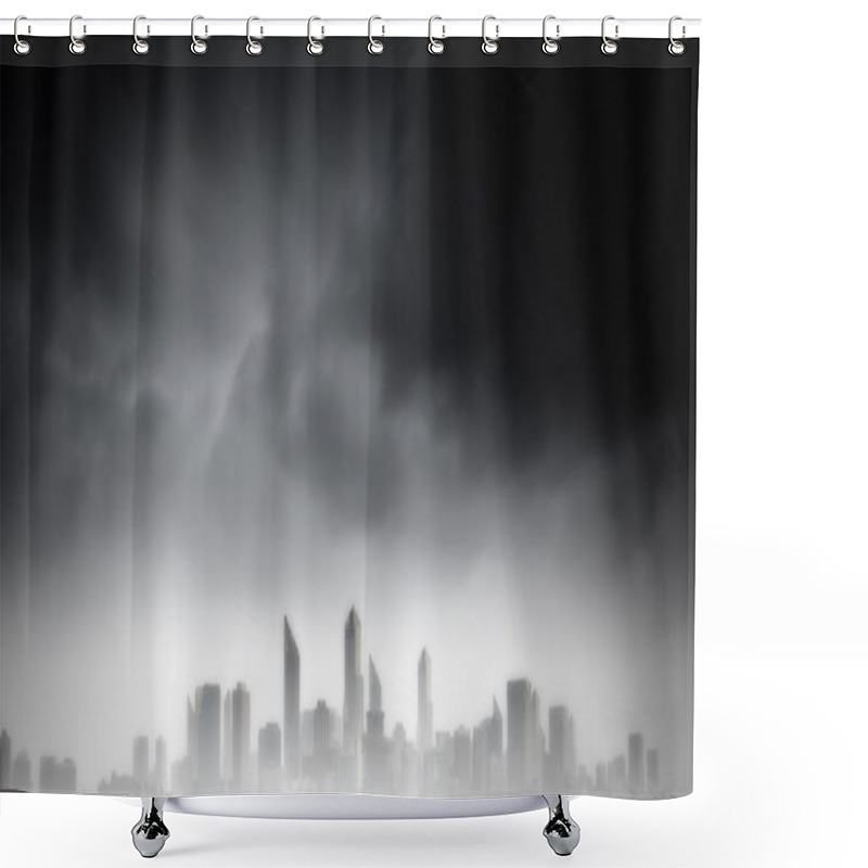 Personality  City Background Shower Curtains