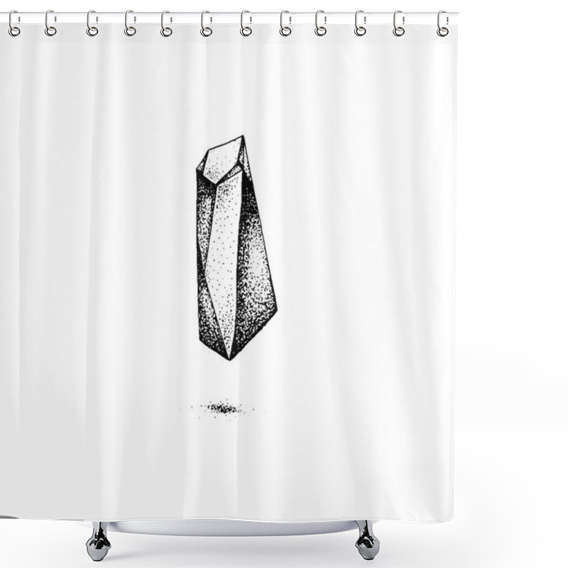 Personality  Vector Graphics Of Crystal Shower Curtains