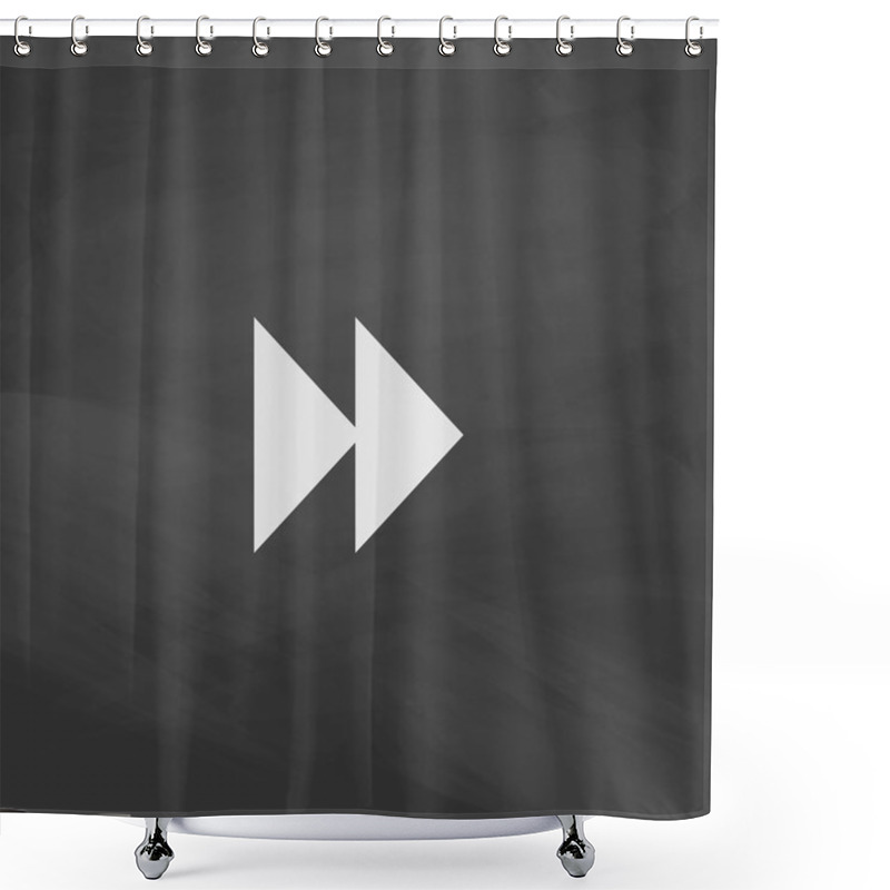 Personality  Fast Forward Computer Symbol Shower Curtains