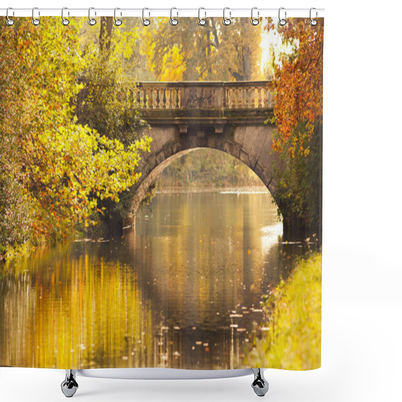 Personality  Sunny Autumn Day In The Park Shower Curtains