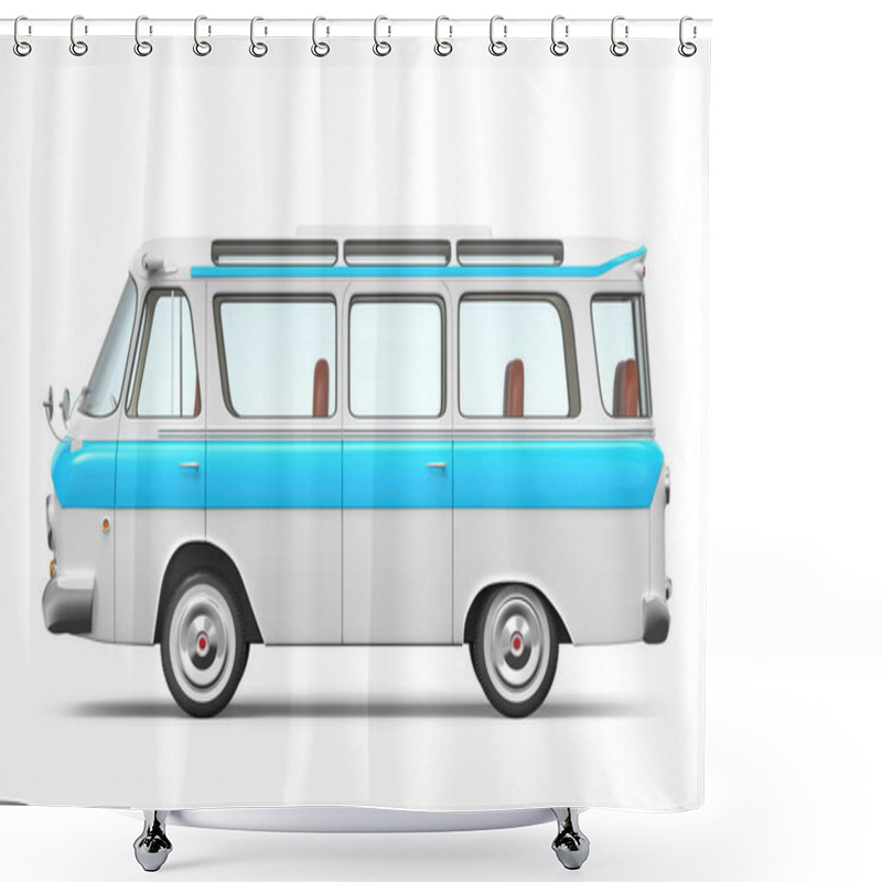 Personality  Van Old Soviet Cartoon Side Shower Curtains