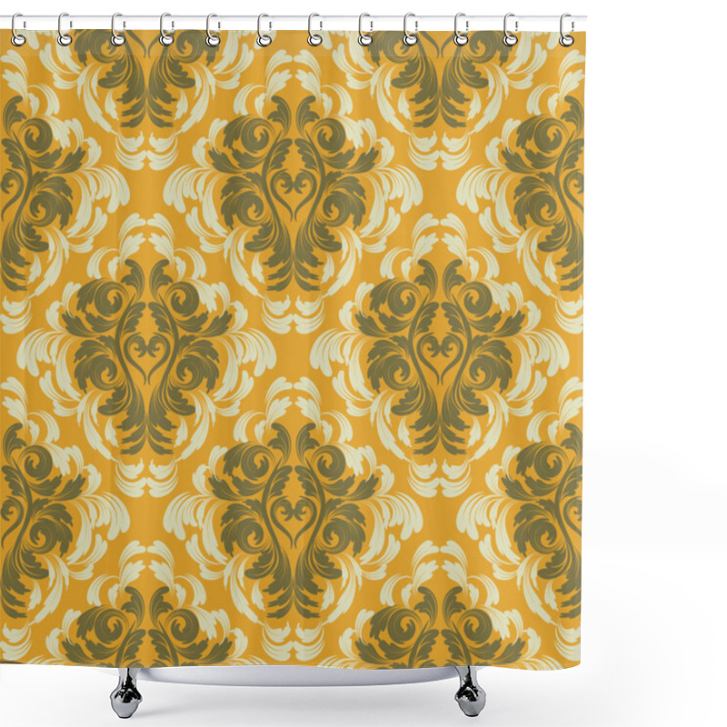 Personality  Damask Background Shower Curtains