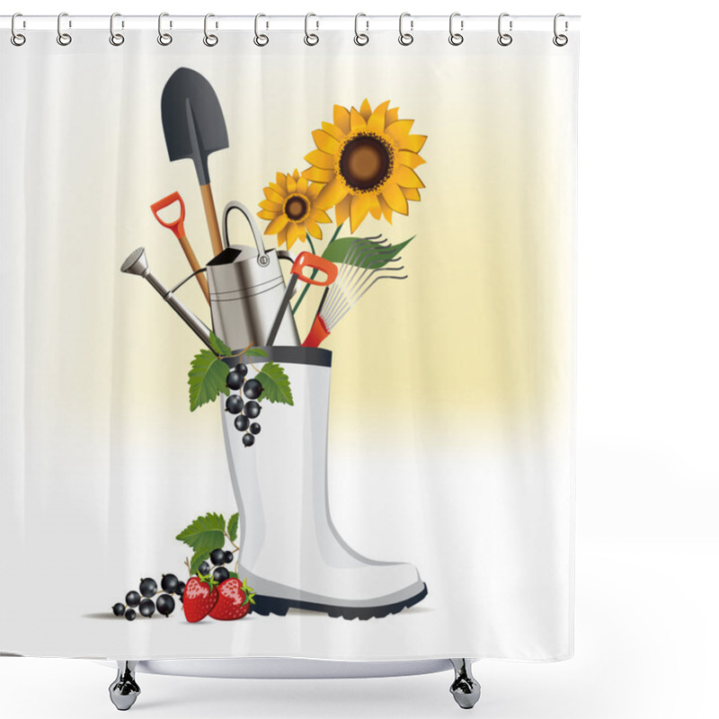 Personality  Gardening Shower Curtains