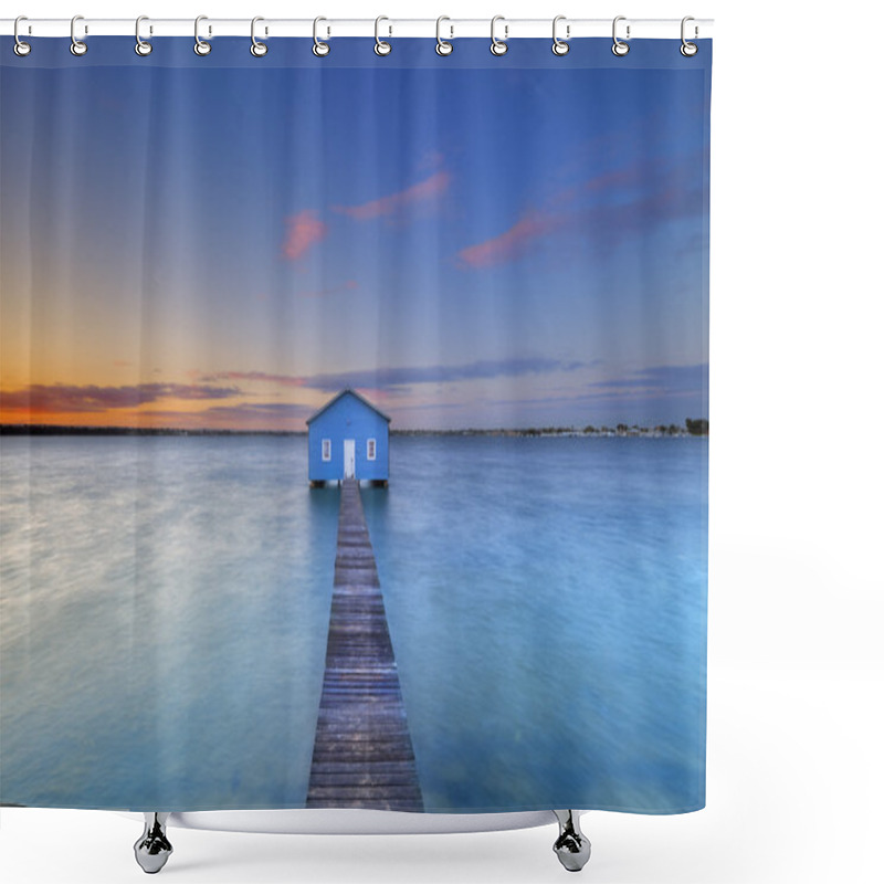 Personality  Sunrise At Matilda Bay Boathouse In Perth, Australia Shower Curtains