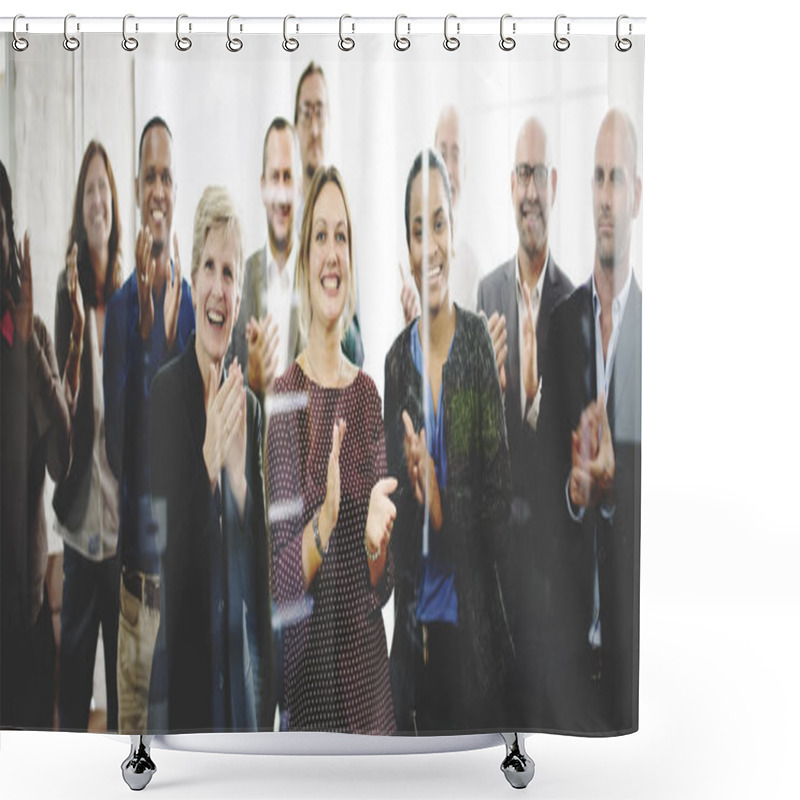 Personality  Business Team Working Shower Curtains