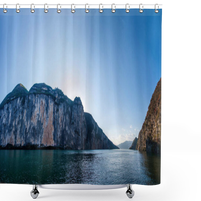 Personality  Yangtze River Three Gorges Qutangxia Gorge Shower Curtains