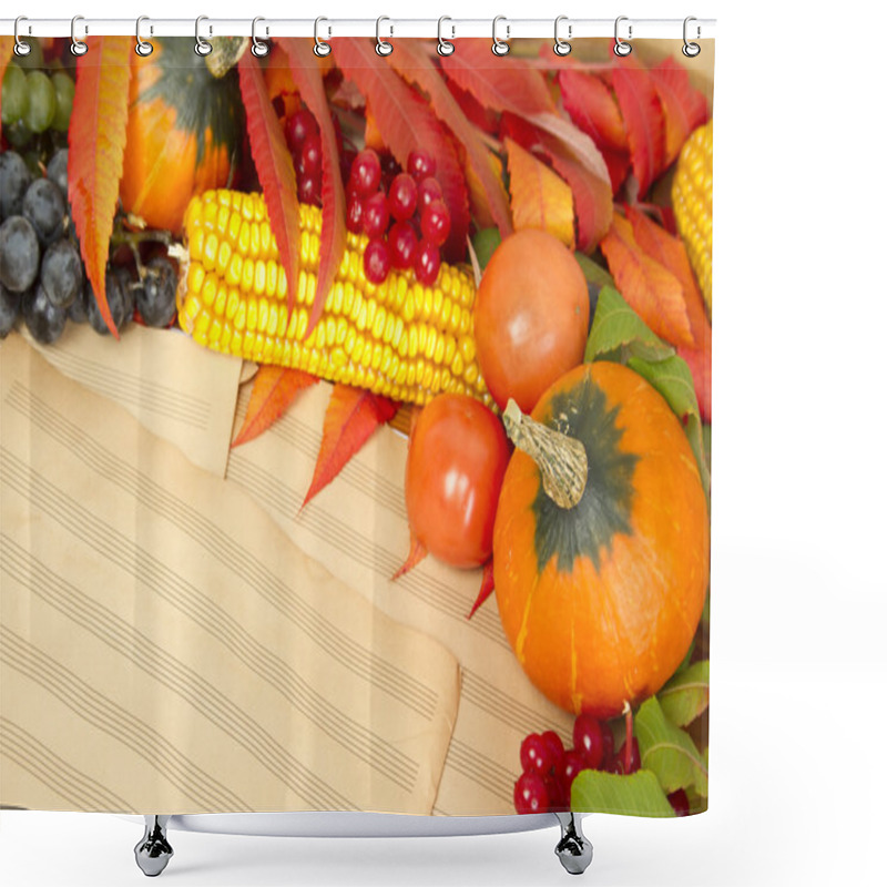 Personality  Music Autumn Shower Curtains