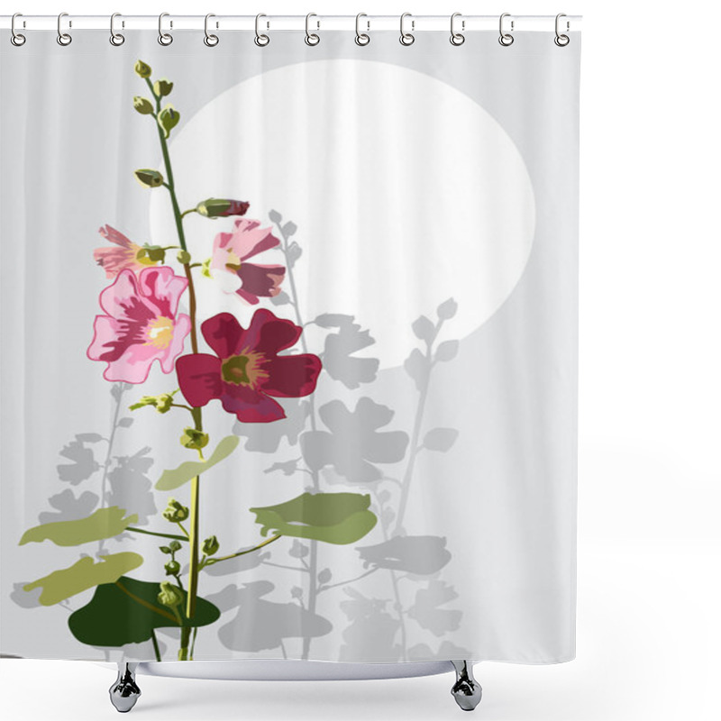 Personality  Flowers At Sunset Shower Curtains