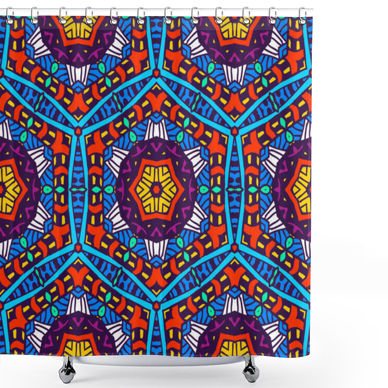 Personality  Abstract Vibrant Seamless Pattern Shower Curtains