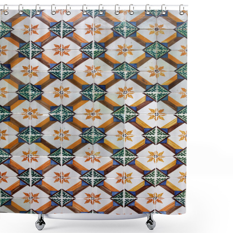 Personality  Lisbon Azulejos Shower Curtains