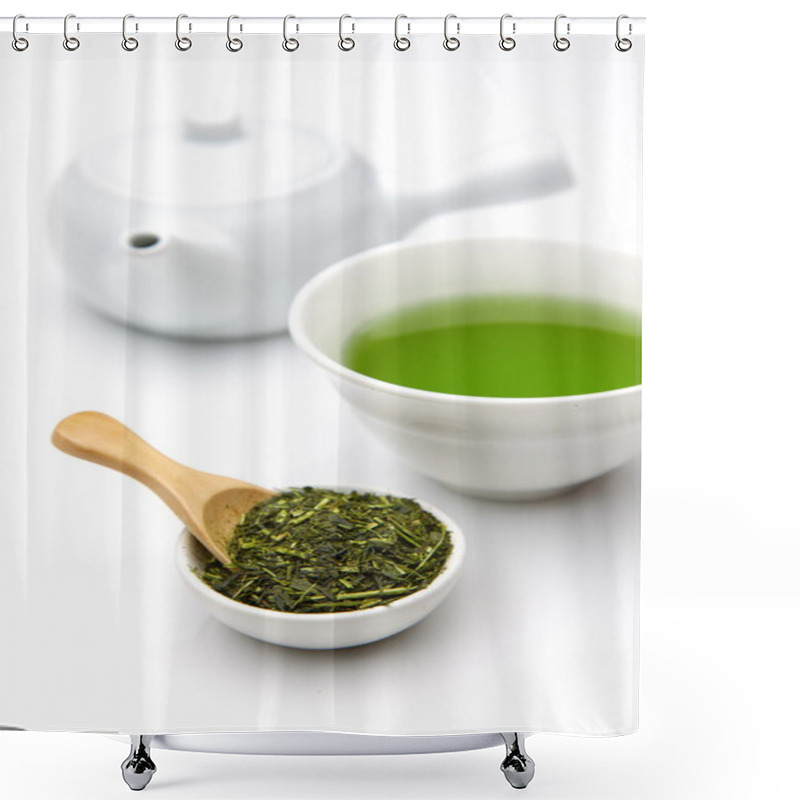 Personality  Jananese Green Tea Shower Curtains