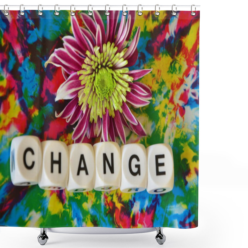 Personality  Word Change On Abstract Shower Curtains