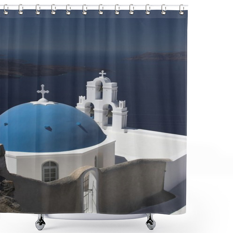 Personality  Santorini Architecture Shower Curtains