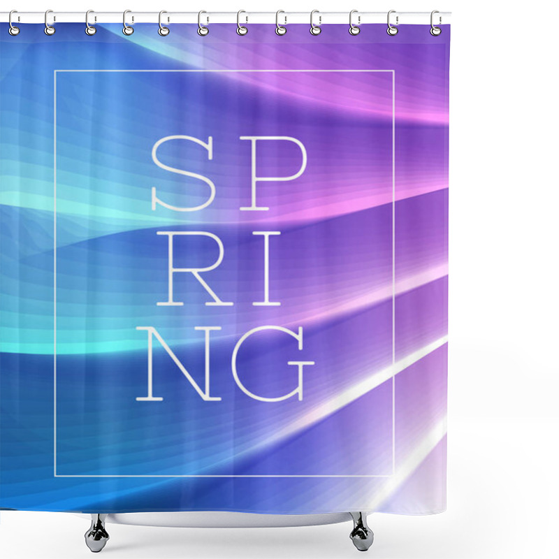 Personality  Spring Abstract Card Image Shower Curtains