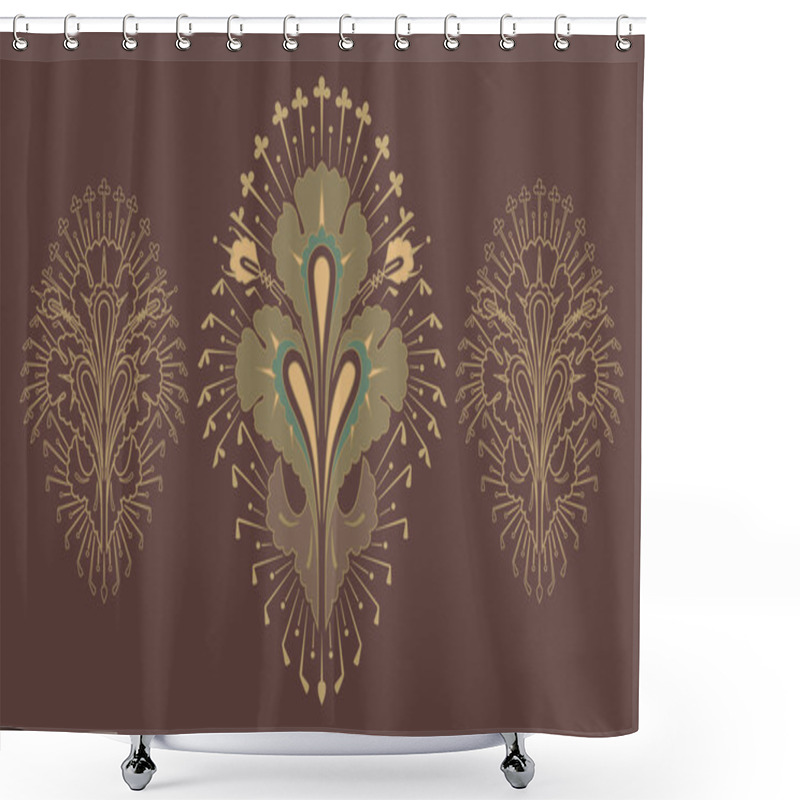 Personality  Victorian English Classical Ornament. Art Nouveau Shower Curtains