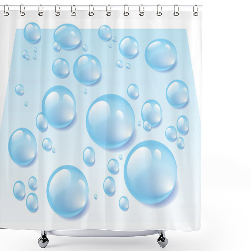 Personality  Vector Water Drops Texture Shower Curtains