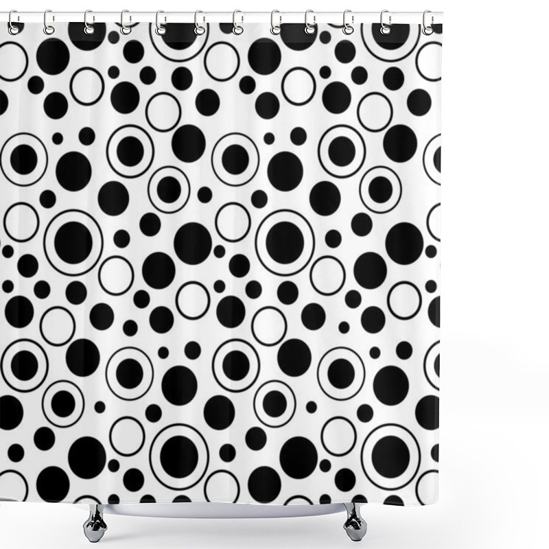 Personality  Seamless Circle Pattern. Shower Curtains