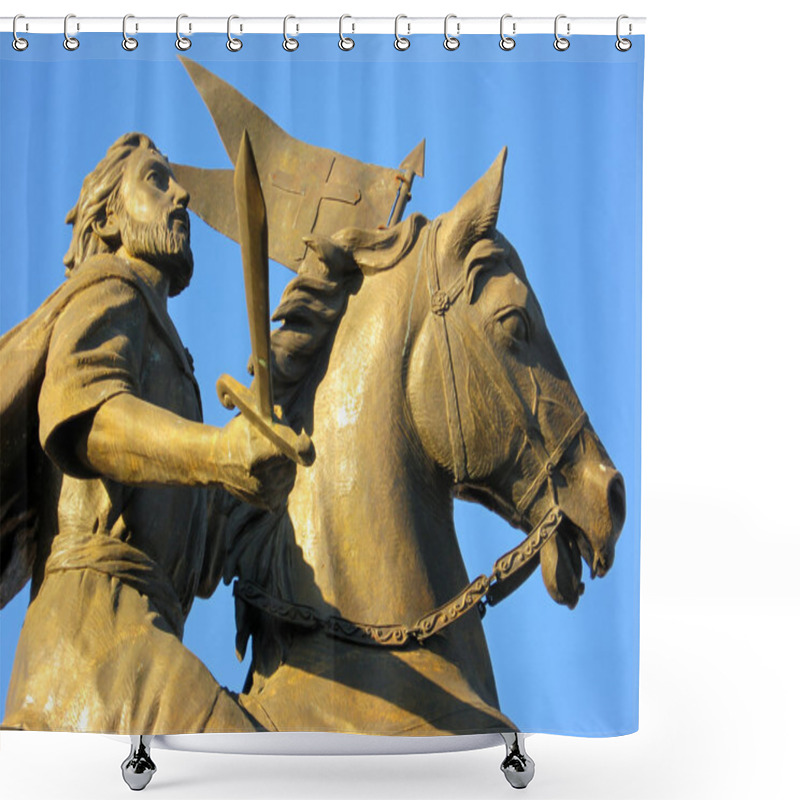 Personality  Santiago The Major Statue In Queretaro, Mexico. Shower Curtains