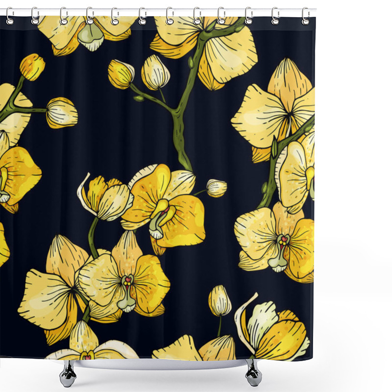 Personality  Bohemian Flowers Pattern, Floral Hand Drawn Mix. Seamless Vector Illustration For Fashion, Fabric. Scarf Prints Shower Curtains