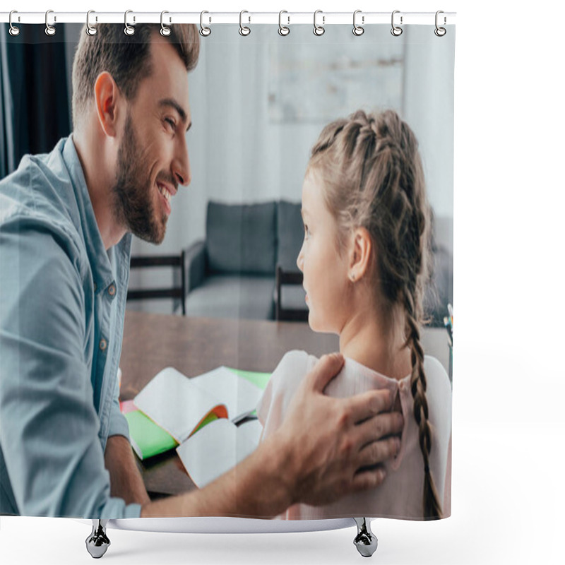 Personality  Fatherhood Shower Curtains