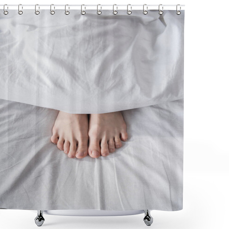 Personality  Bare Feet Shower Curtains