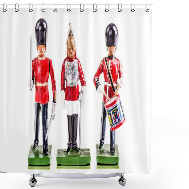 Personality  Regiment Of Tin British Guards Shower Curtains