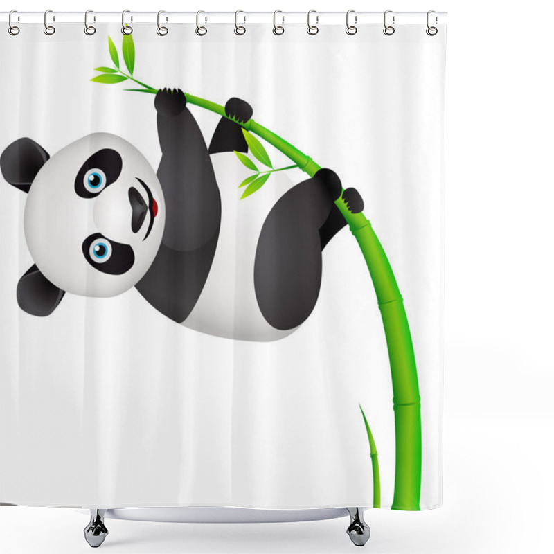 Personality  Cute Panda Shower Curtains