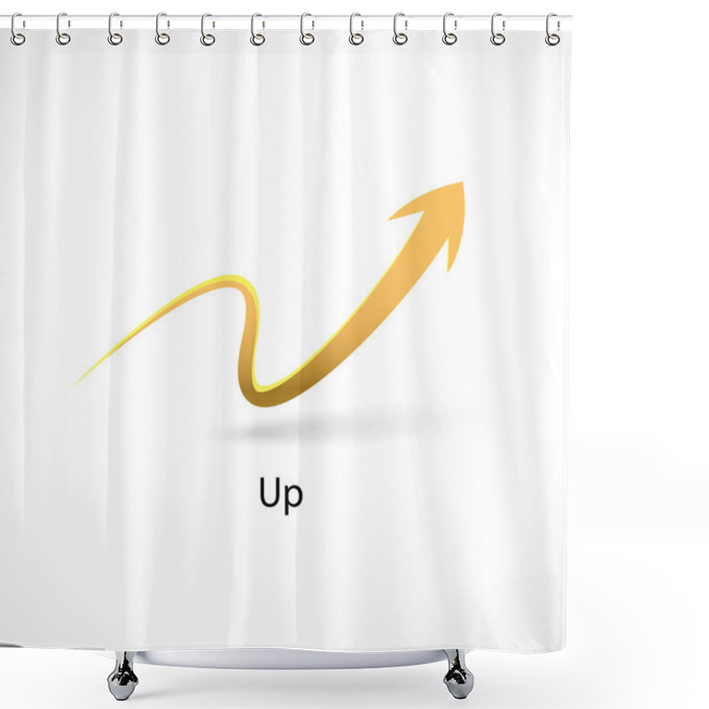 Personality  Up Arrow Shower Curtains