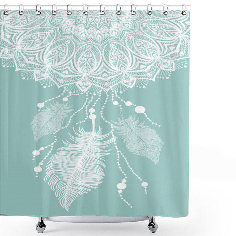 Personality  Mandala Dream Catcher Shower Curtains