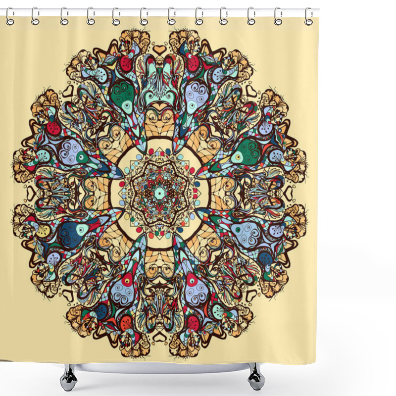 Personality  Oriental Mandala Pattern Shower Curtains