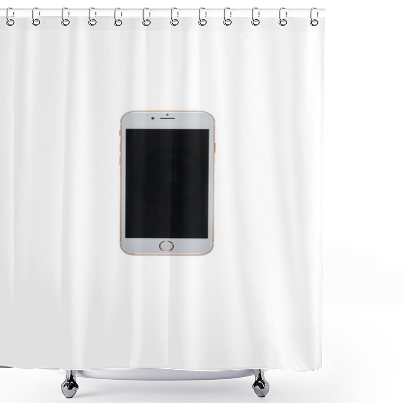 Personality  Smartphone With Blank Screen Shower Curtains