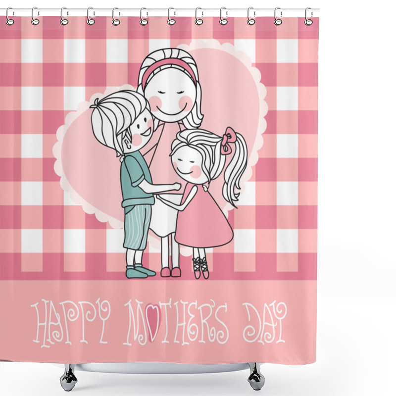 Personality  Happy Mother`s Day Shower Curtains