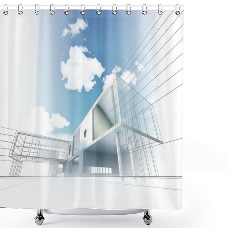 Personality  Architecture Shower Curtains