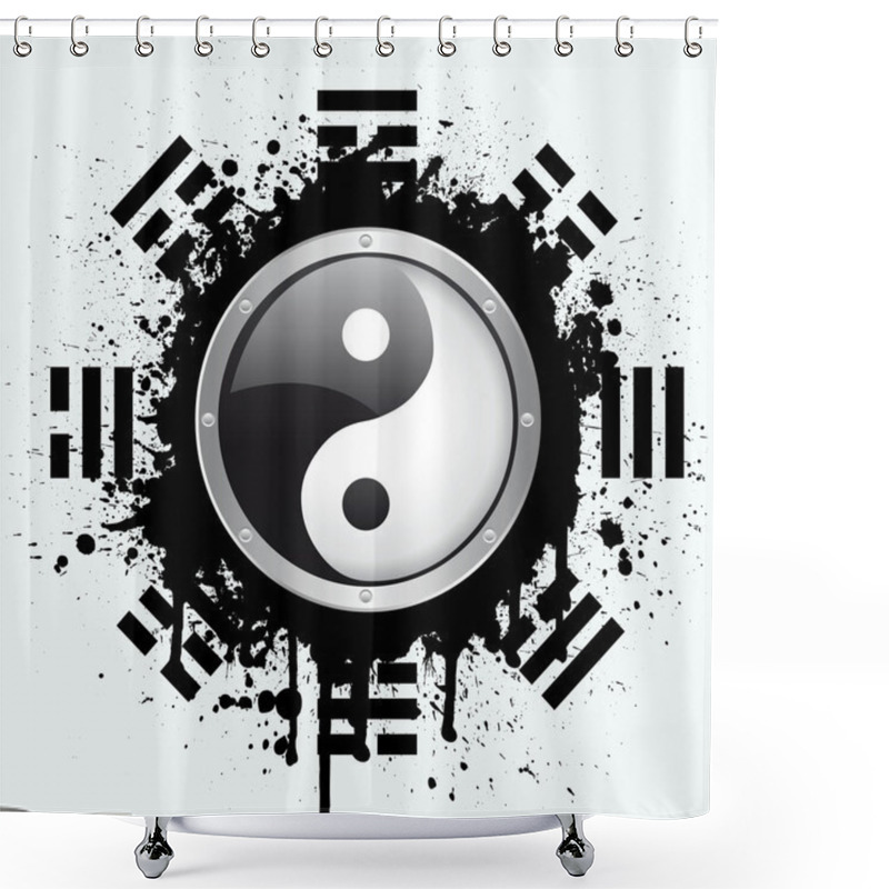 Personality  Yin Yang Shower Curtains