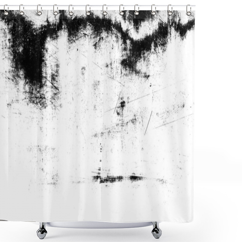 Personality  Metal Texture With Scratches And Cracks Shower Curtains