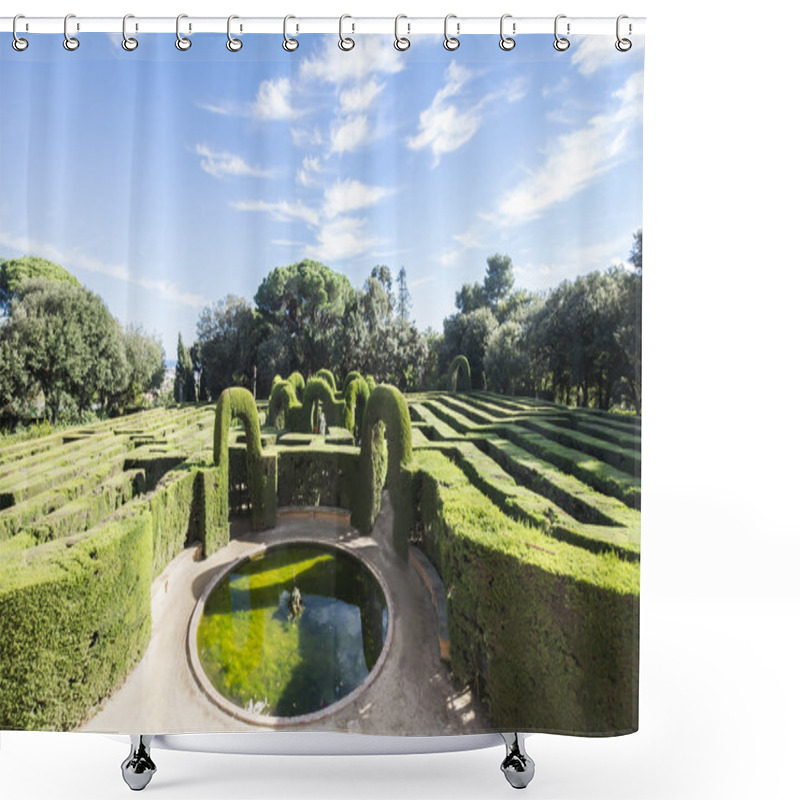 Personality  Labyrinth Park Of Horta, Barcelona, Spain Shower Curtains