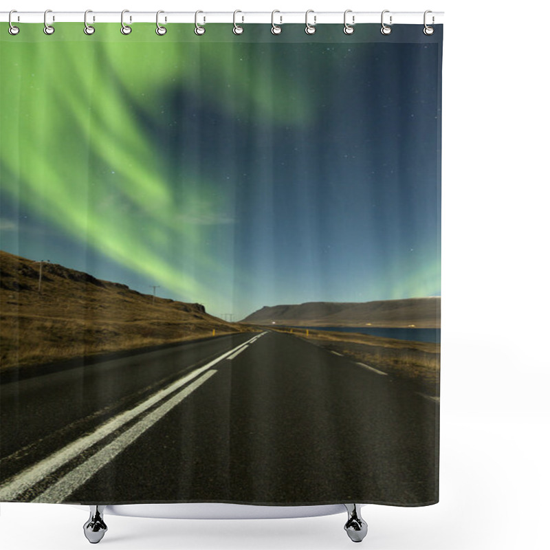 Personality  Road To Aurora Shower Curtains