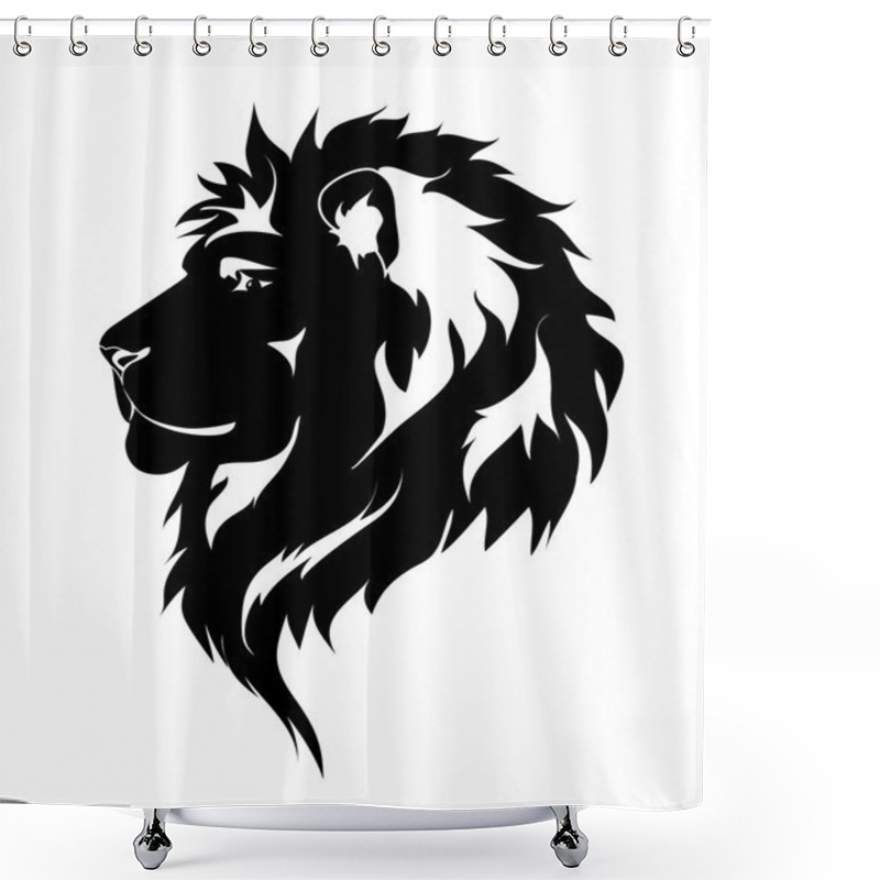 Personality  Graphic Lion Shower Curtains