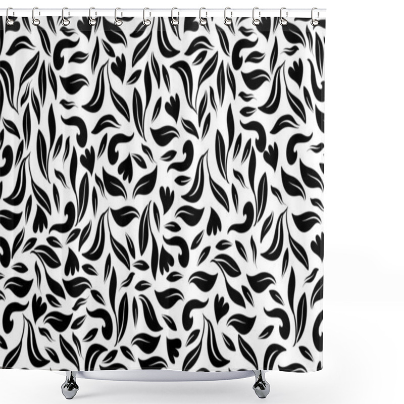 Personality  Seamless Floral Motifs Pattern. Vector Illustration Shower Curtains