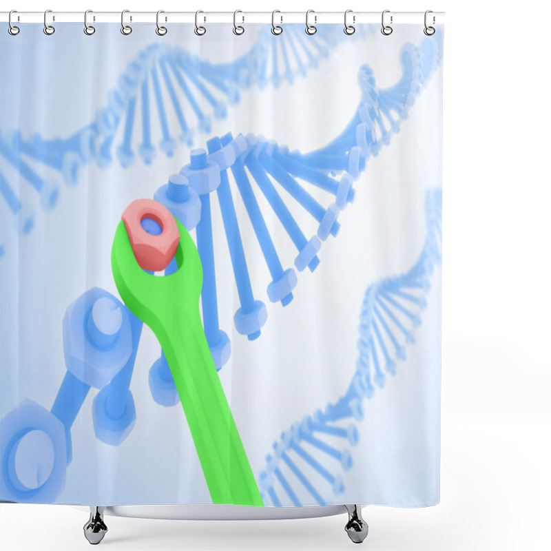 Personality  DNA Manipulation Shower Curtains