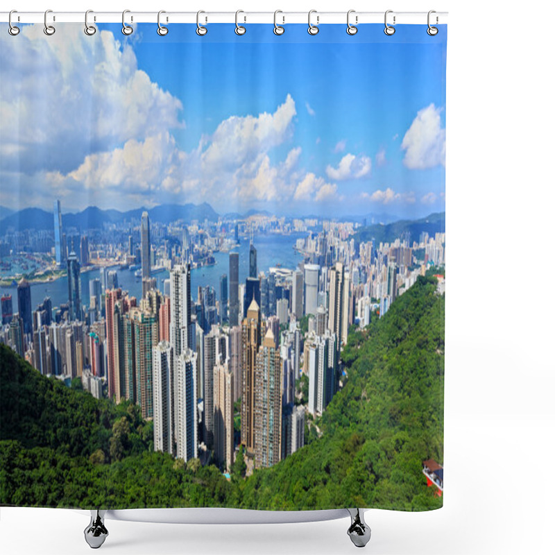 Personality  Hong Kong View From Peak Shower Curtains