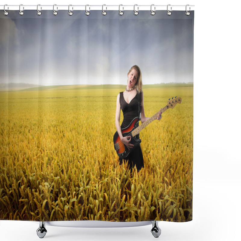 Personality  Open Air Concert Shower Curtains