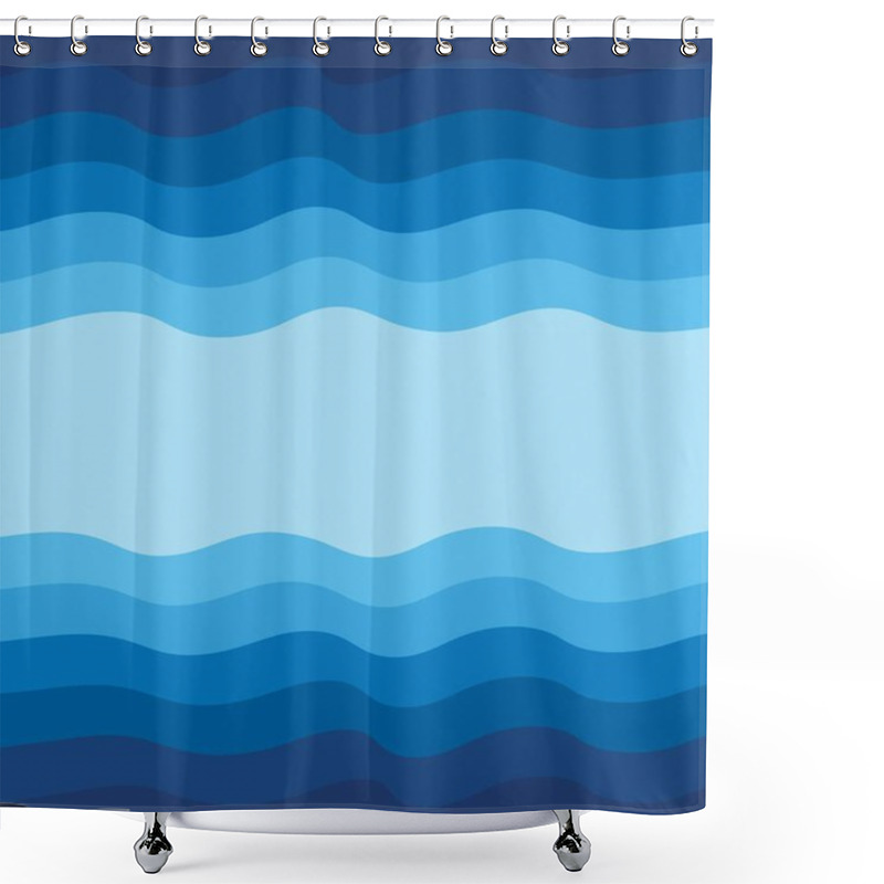 Personality  Abstract Water Wave Design Background Shower Curtains