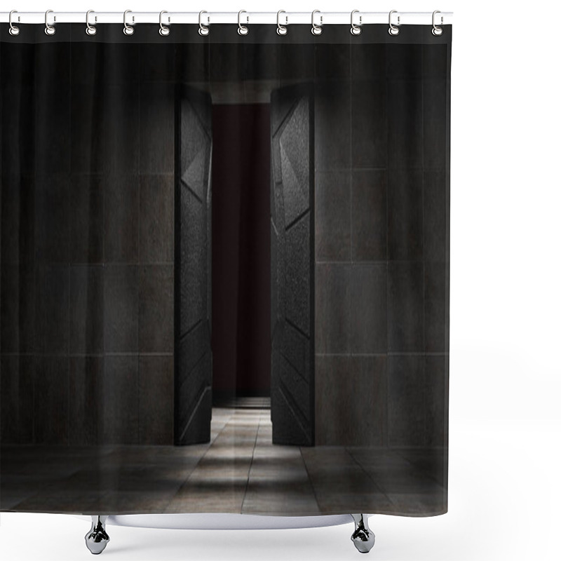 Personality  Space Environment, Ready For Comp Of Your Characters.3D Renderin Shower Curtains