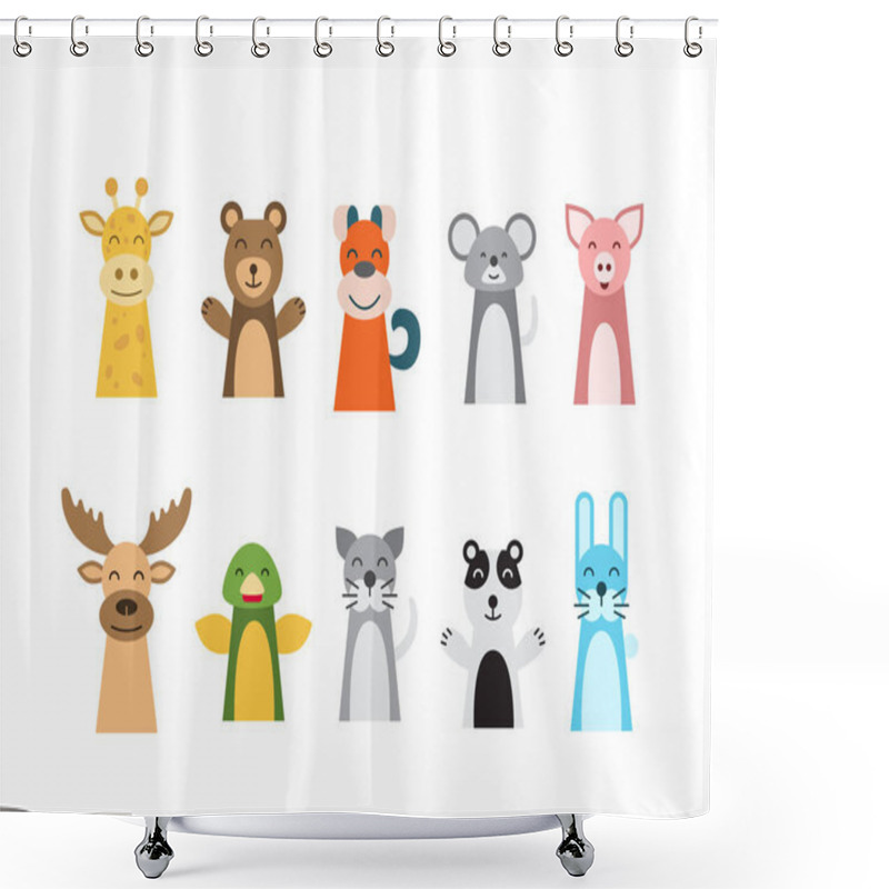 Personality  Children Puppet Theatre Shower Curtains