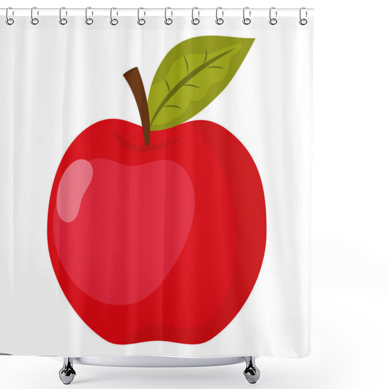 Personality  School Apple Cartoon Shower Curtains